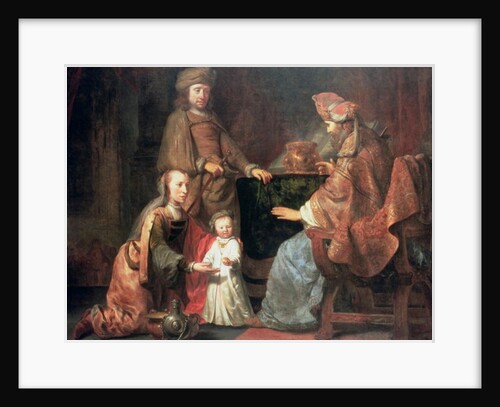 The Infant Samuel Brought by Hannah to Eli, 17th century by Gerbrandt van den Eeckhout