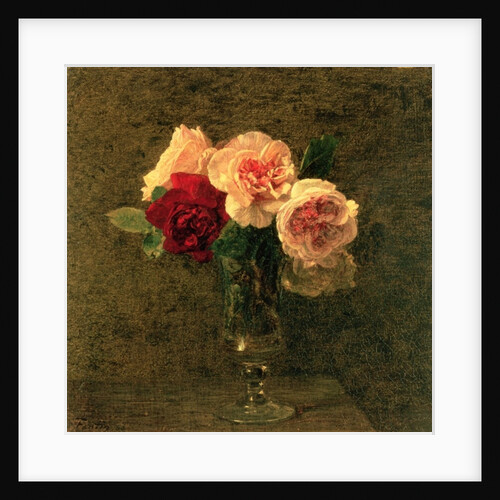 Still Life of Pink and Red Roses, 19th century by Ignace Henri Jean Fantin-Latour