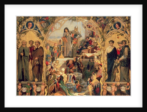 The Seeds and Fruit of English Poetry, 1845 by Ford Madox Brown