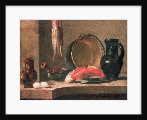 Still Life of Kitchen Utensils, 18th century by Jean-Baptiste Simeon Chardin