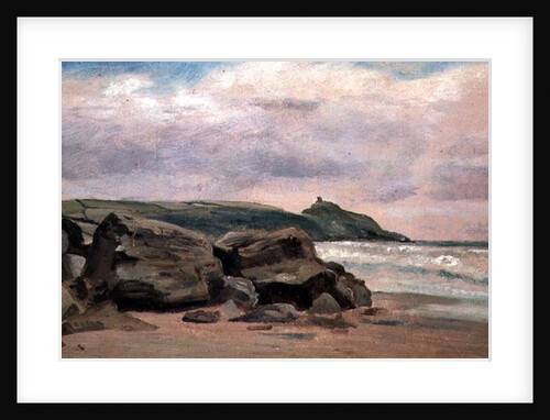 View towards Rame Head, Cornwall, 19th century by Lionel Constable