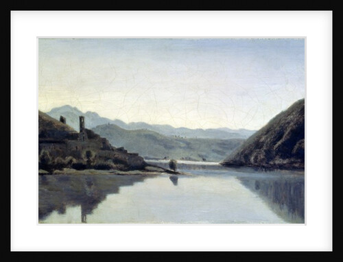 Lago di Piediluco, Umbria, 19th century by Jean Baptiste Camille Corot