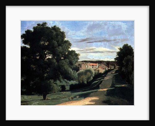 Landscape: Le Petit Charville, near Ville d'Array, 19th century by Jean Baptiste Camille Corot