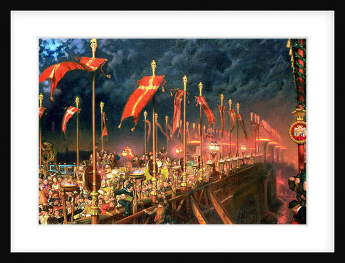 London Bridge on the Night of the Marriage of the Prince and Princess of Wales, 1863-6 by William Holman Hunt