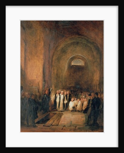 Turner's Burial in the Crypt of St. Paul's Cathedral, London, 19th century by George Jones