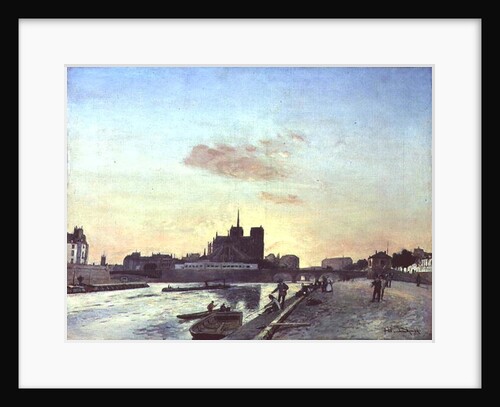 View of Notre Dame, Paris, 1864 by Johan-Barthold Jongkind