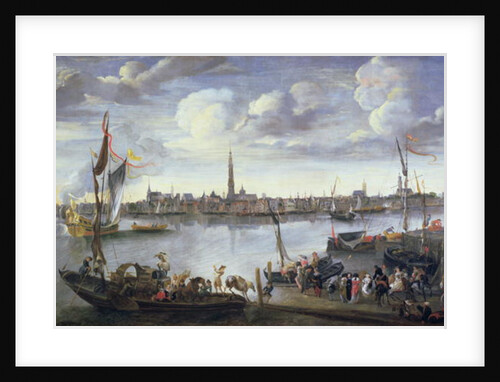 Antwerp from the Further Bank of the Scheldt, 17th century by Hendrik van Minderhout