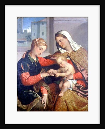 The Mystic Marriage of St. Catherine, 16th century by Giovanni Battista Moroni