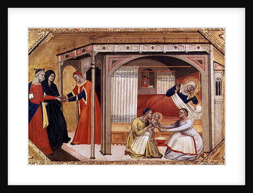 The Birth of the Virgin, 14th century by Italian School