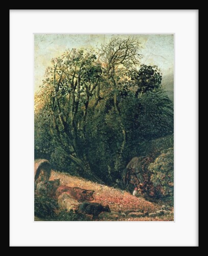 A Cornfield Bordered by Trees, 19th century by Samuel Palmer