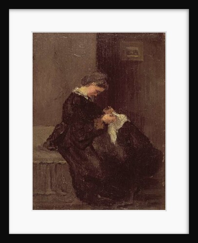 Madame Pissarro Sewing, 19th century by Camille Pissarro