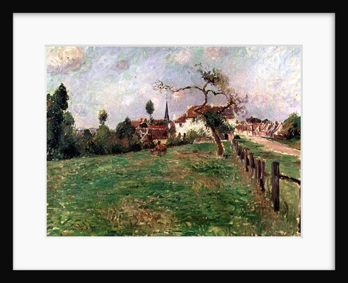 The Village of Eragny, 19th century by Camille Pissarro
