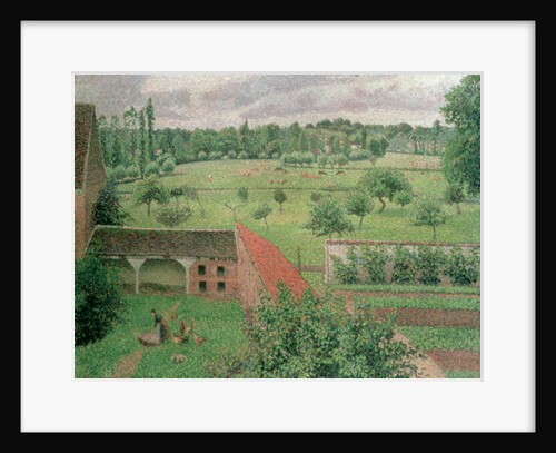 View Through a Window, Eragny, 1888 by Camille Pissarro