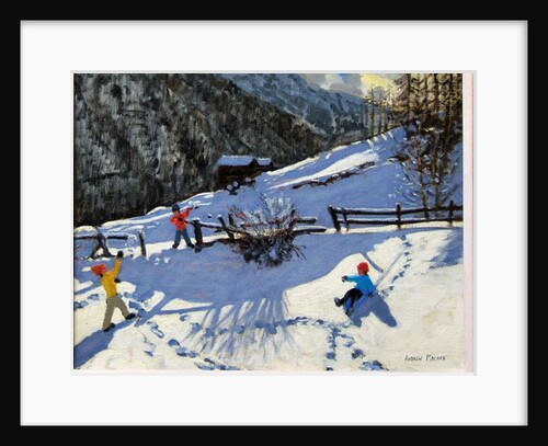 Snowballers, Zermatt by Andrew Macara