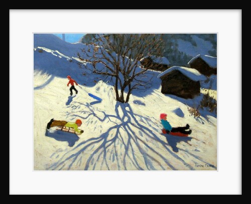 Winter hillside, Morzine, France by Andrew Macara