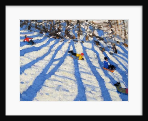 Tree shadows, Morzine by Andrew Macara