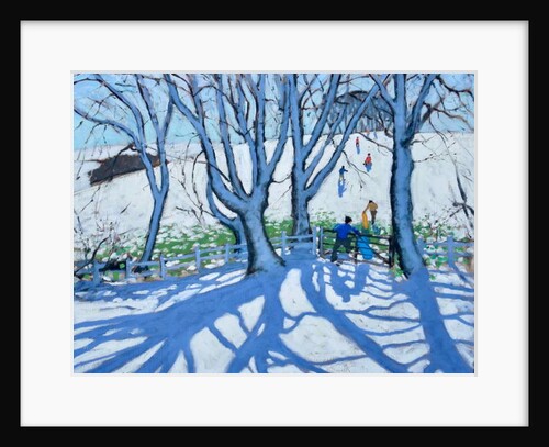 Going sledging, Dam Lane, Ashbourne, Derbyshire, 2018 by Andrew Macara