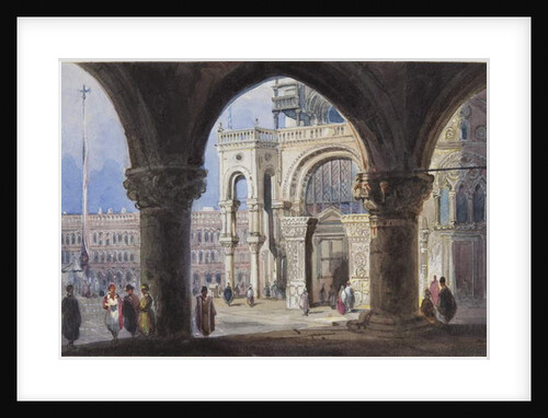 Church and Piazza San Marc at Venice by Joseph Axe Sleap