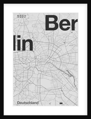 Berlin Minimal Map, 2019 by Florent Bodart