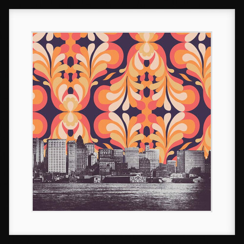 Colorful sky above New York, 2018 by Florent Bodart