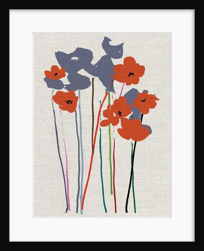 Printed Poppies, 2018 by Jenny Frean