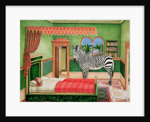 Zebra in a Bedroom, 1996 by Anthony Southcombe