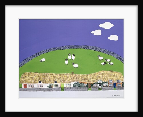 Sheep and clouds by Micaela Antohi