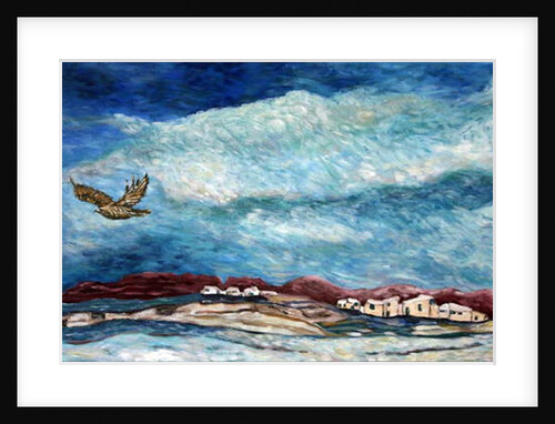 Southwestern Hawk, 2015, acrylic on canvas by Deborah Eve Alastra