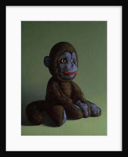 Brown Monkey on Green, 2016 by Peter Jones