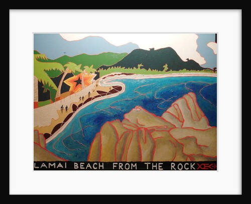 Lamai Beach from the rock, 2000 by Timothy Nathan Joel