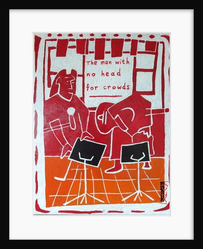 The man with no head for crowds, 2012 by Timothy Nathan Joel