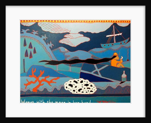 Woman with the moon in her hand, 2011 by Timothy Nathan Joel