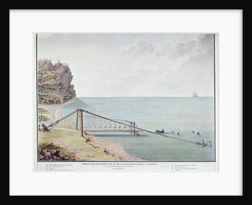 Floating Bridge for Loading Coffee, Saint-Denis, La Reunion, c.1730-40 by French School