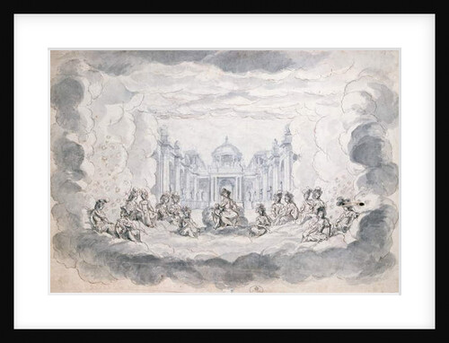 Theatre scene, late 17th century by French School