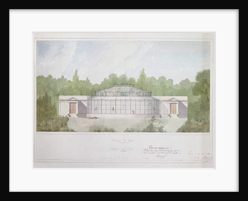 The Monkey House at the Jardin des Plantes in Paris, 1835 by French School