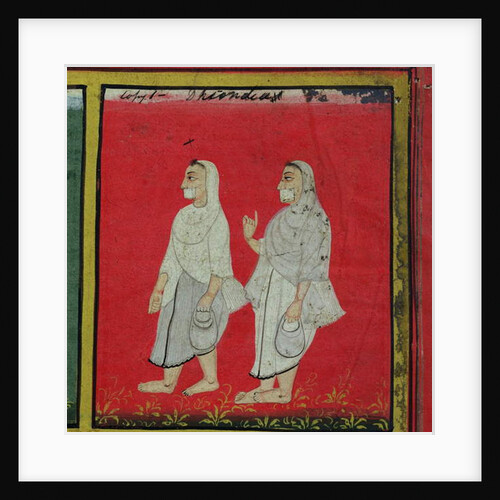 Two Jain Devotees Religious Mendicants, Udaipur, c.1810-20 by Indian School