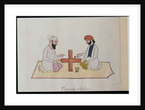 Playing Dice, c.1890 by Punjabi School