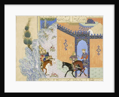 Detail: Escape of Qub?d by Persian School