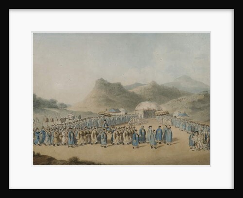 The approach of the Emperor of China to his tent in Tartary to receive the British Ambassador, 1799 by William Alexander