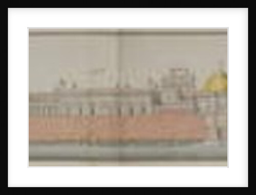 Panorama of the fort at Delhi, 1810 by Persian School
