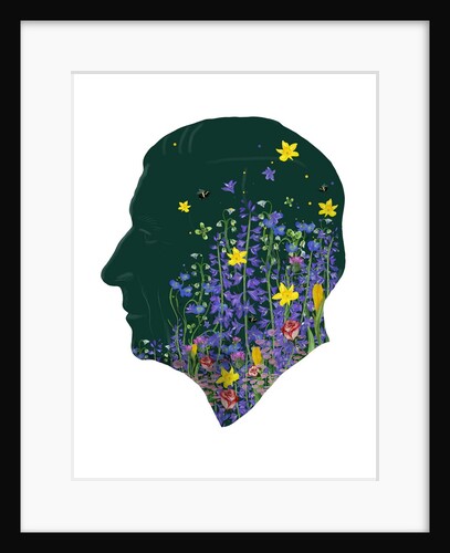 King Charles III, Coronation Floral Portrait, 2023 by Marianna Kulukundis