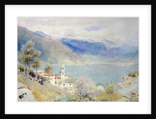 Lake Scene by Albert Goodwin