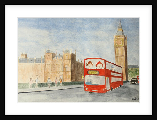 The Voyage, London 2015 , watercolour on paper by Agnes Girardon