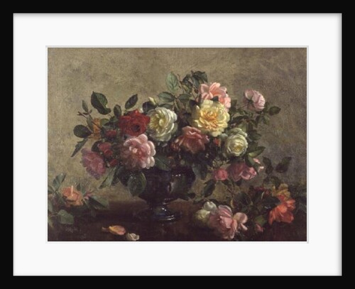 AB100 Rose Bowl filled with Roses by Albert Williams