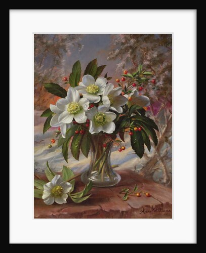 A/296 Flowers in a Winter Glow by Albert Williams
