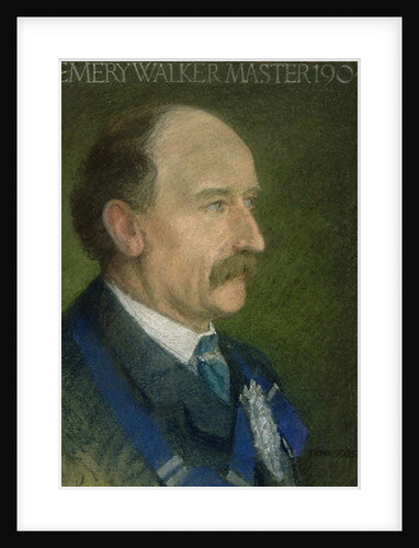 Emery Walker, Master of the Art Workers' Guild in 1904 by Thomas Robert Way
