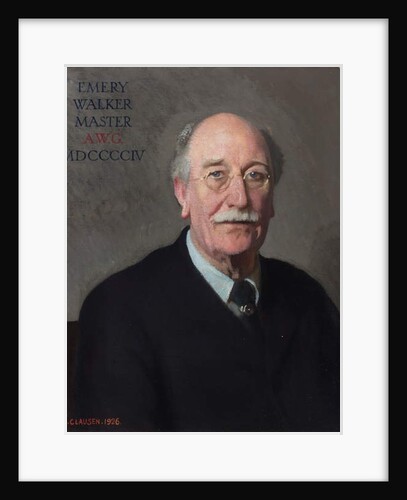 Portrait of Sir Emery Walker, 1926 by George Clausen