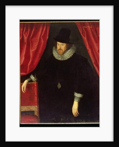 Portrait of Francis Bacon 1st Baron of Verulam and Viscount of St. Albans by William Larkin