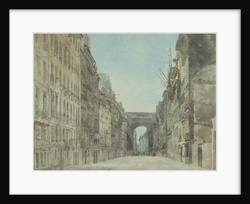 Rue and Porte St Denis, Paris by Thomas Girtin