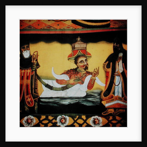 Detail from an Ethiopian fresco in a Coptic church, c.5th-7th century by Ethiopian Ethiopian